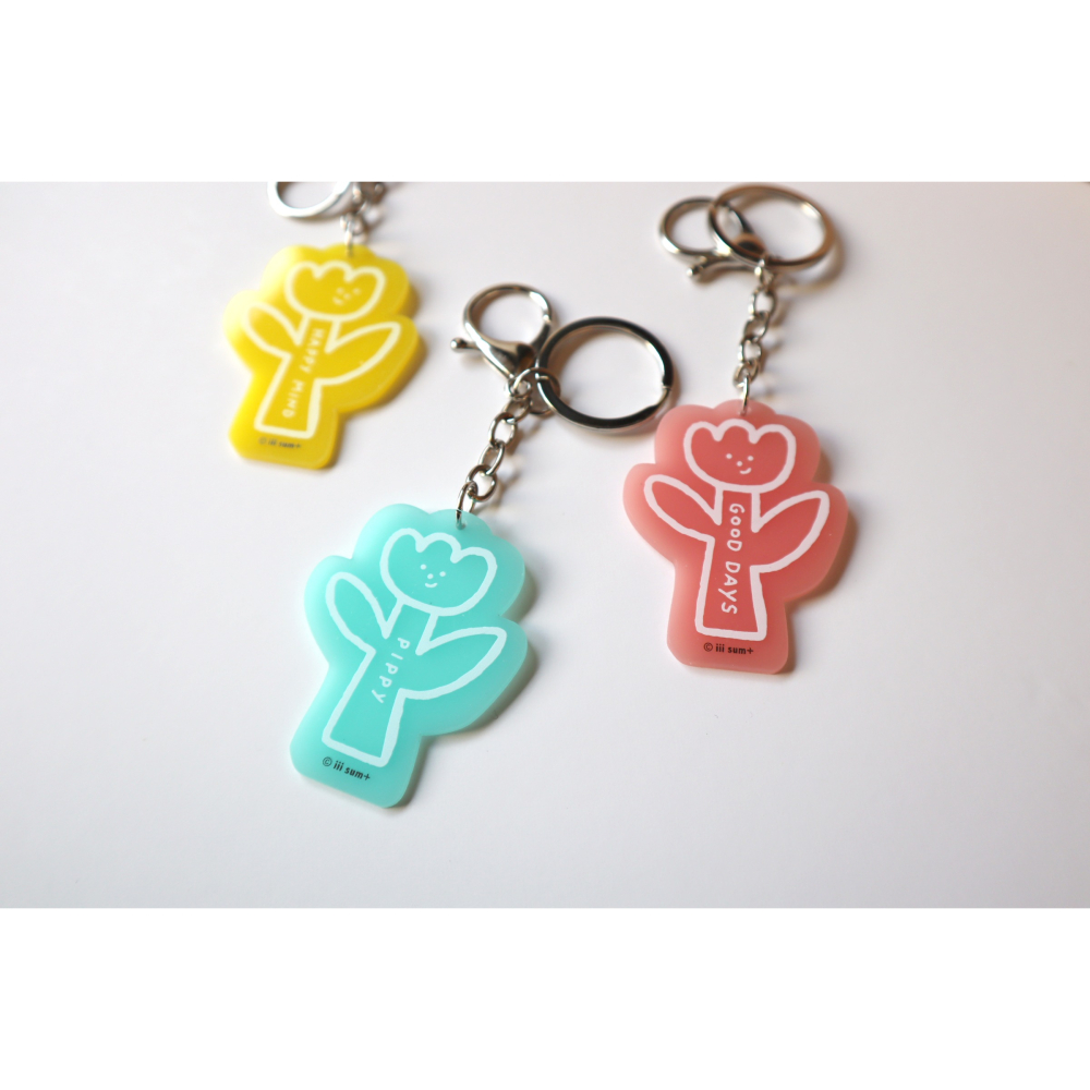 夜光小花吊飾 night glow flowers pippy keychain 共三款-細節圖3