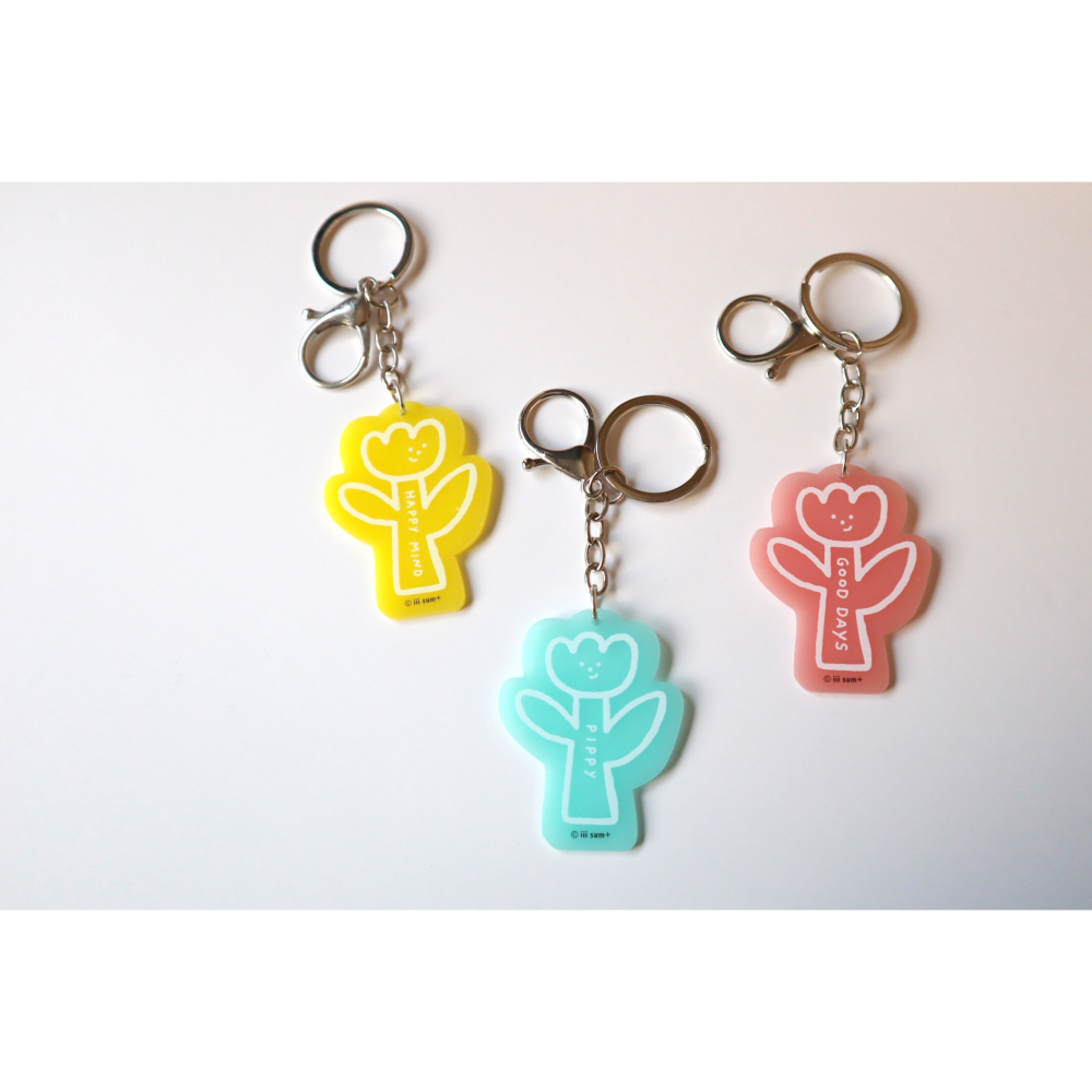 夜光小花吊飾 night glow flowers pippy keychain 共三款-細節圖4