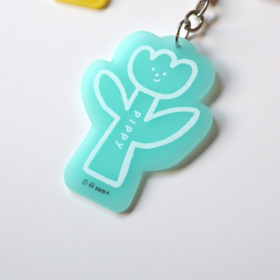 夜光小花吊飾 night glow flowers pippy keychain 共三款-規格圖4