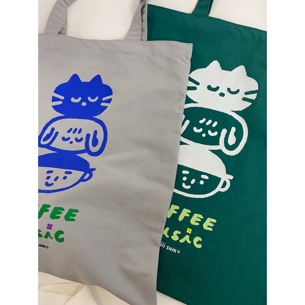 Coffee Music 輕量尼龍防潑水袋 森綠/沉灰/淡粉-細節圖6