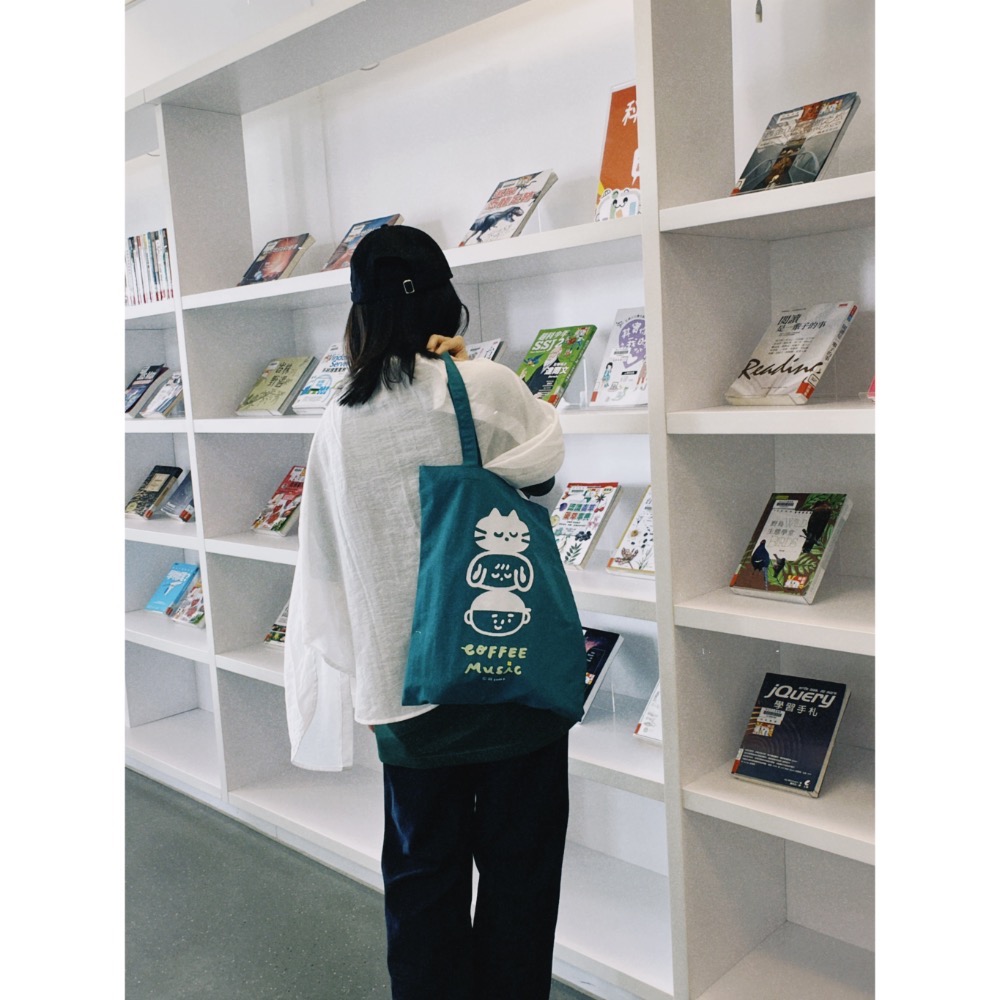 Coffee Music 輕量尼龍防潑水袋 森綠/沉灰/淡粉-細節圖10
