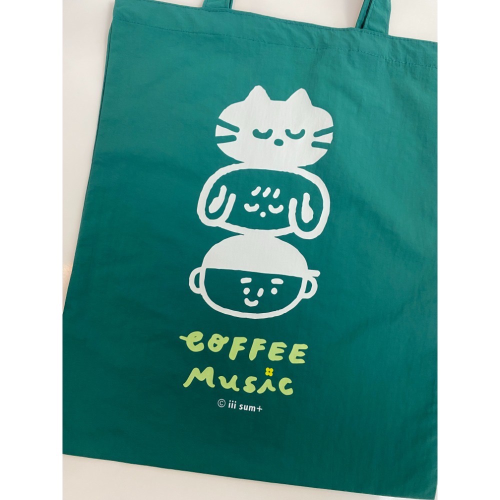 Coffee Music 輕量尼龍防潑水袋 森綠/沉灰/淡粉-規格圖10