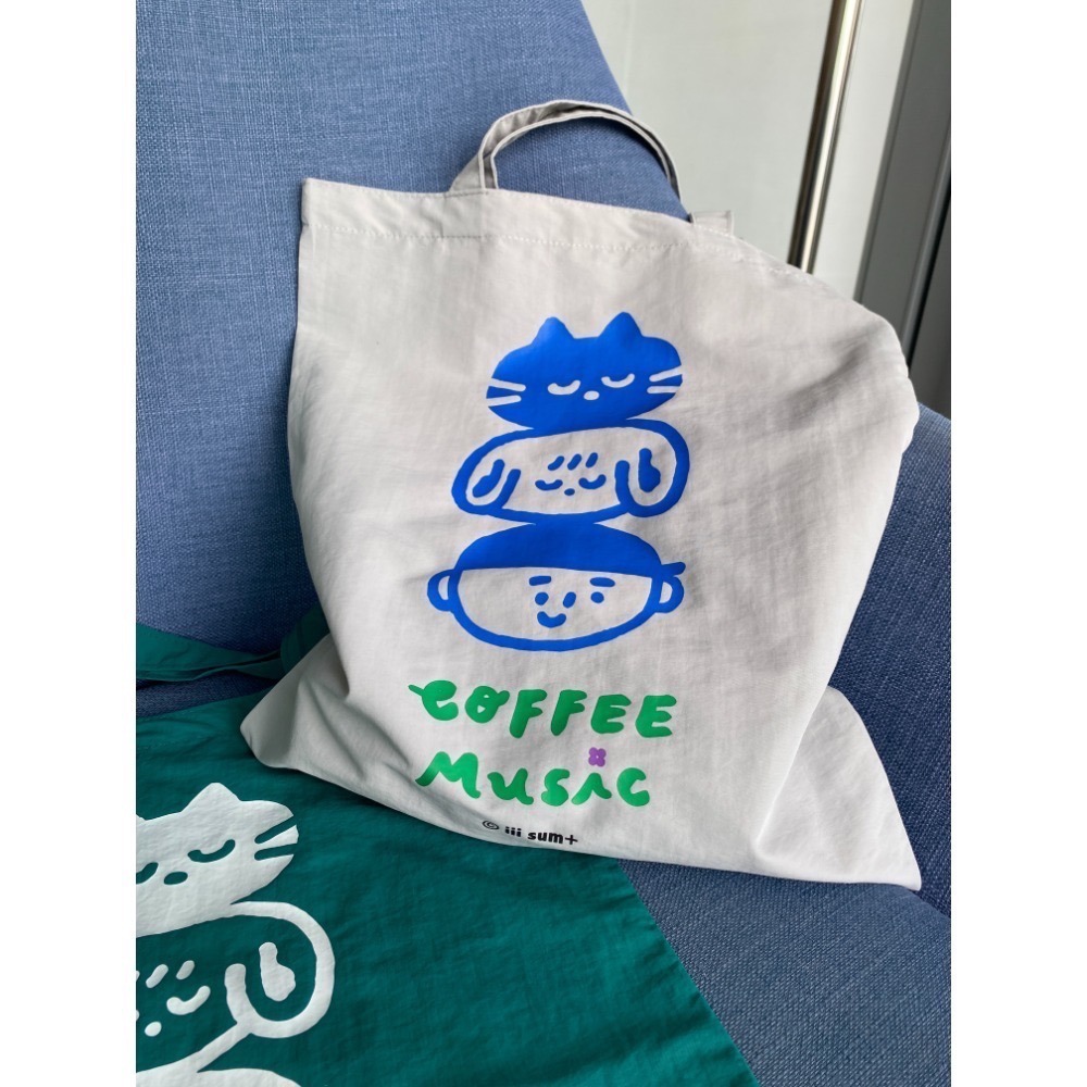疊疊樂 Coffee Music  輕量尼龍 防潑水袋 森綠/淡粉-規格圖7