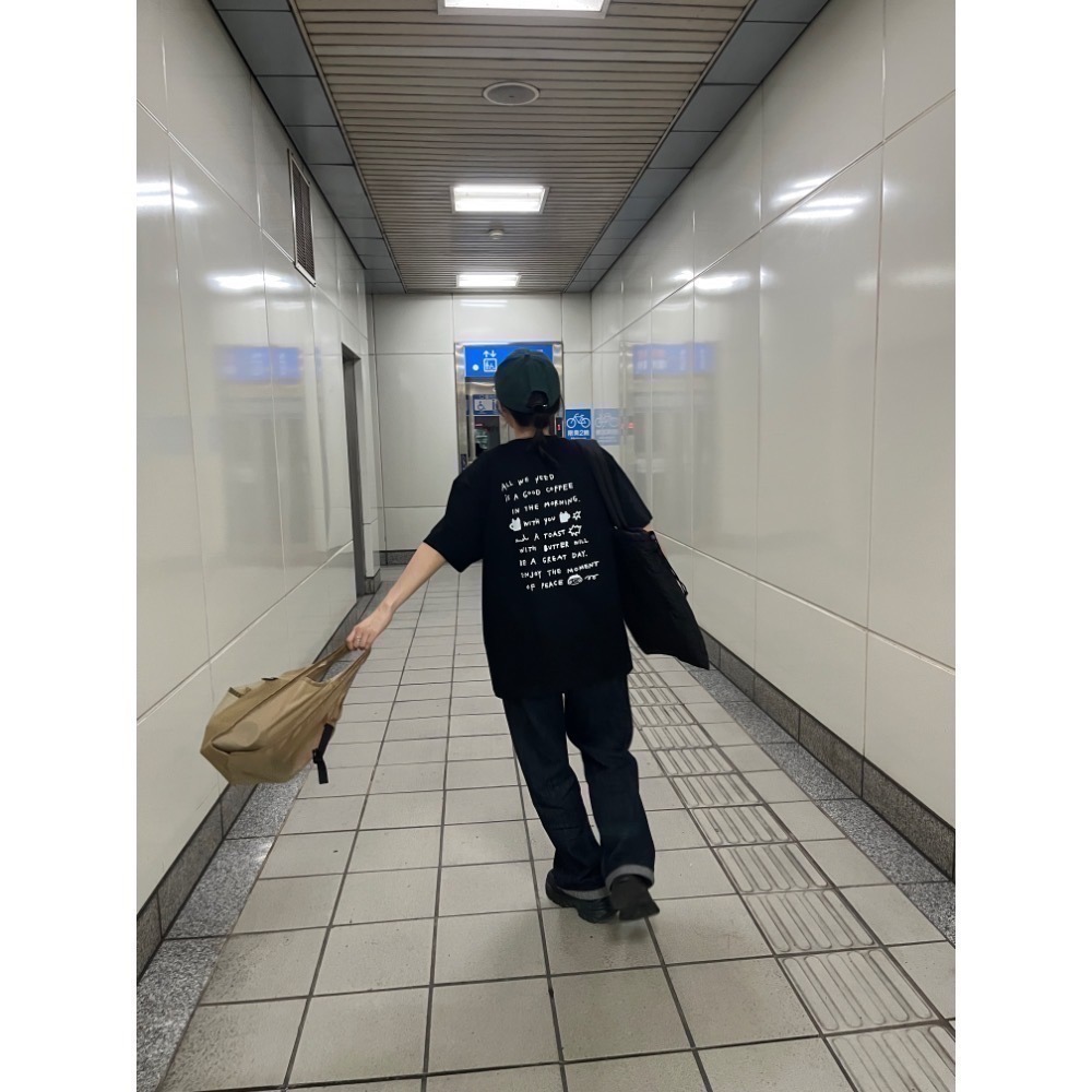 厭世貓咪 (HATE)  MY JOB?  雙面印刷 T-shirt UA純棉中性版-細節圖5