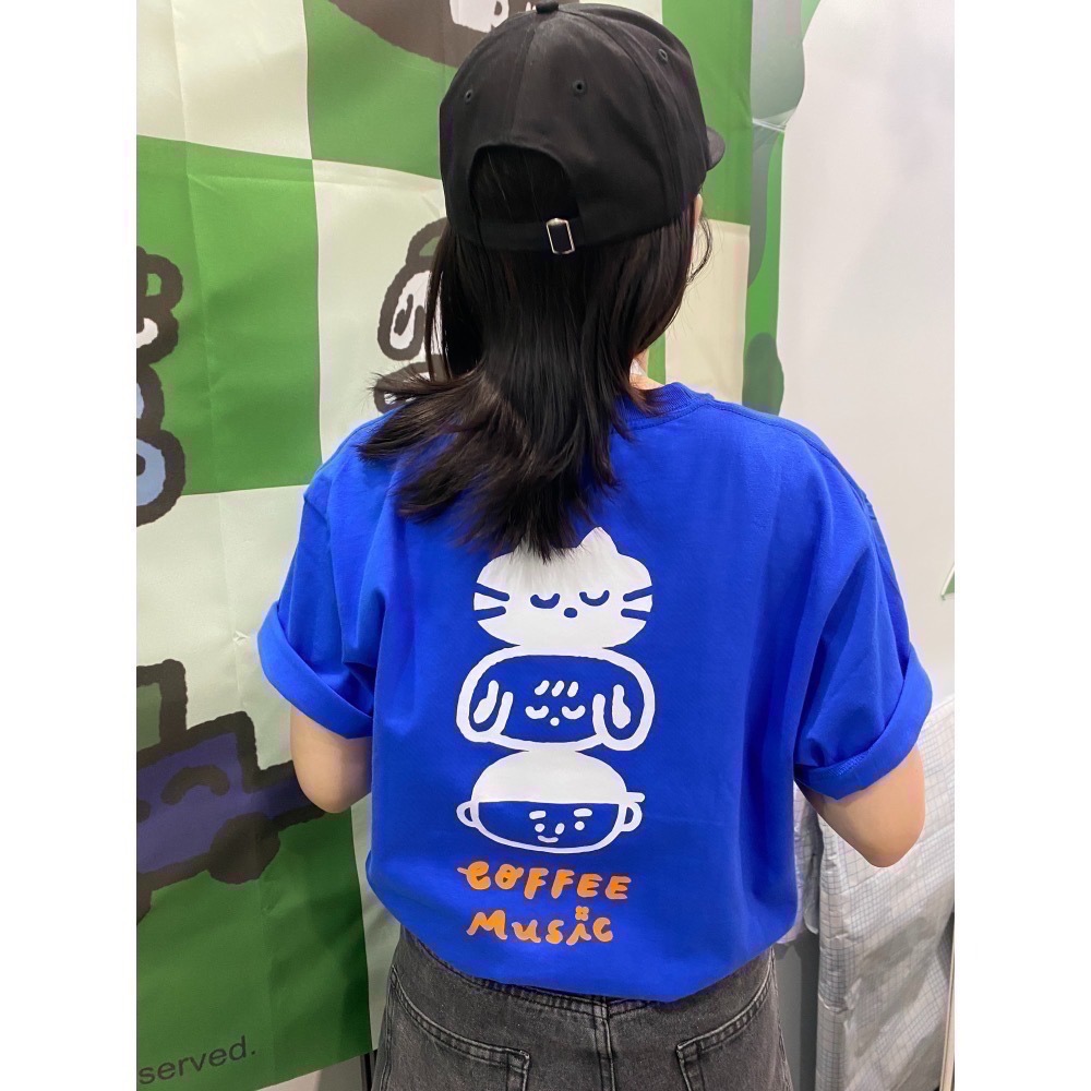 Coffee Music 疊疊樂 UA T 中性版型 雙面圖案-細節圖3