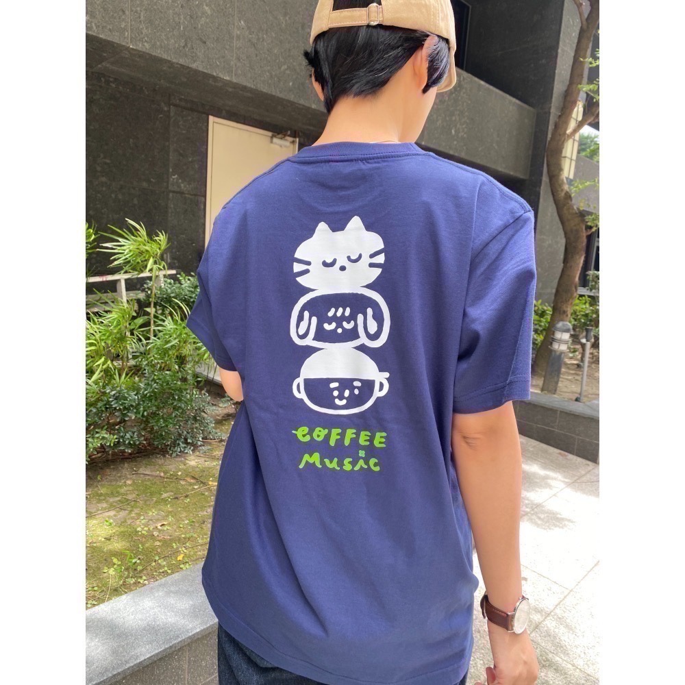Coffee Music 疊疊樂 UA T 中性版型 雙面圖案-細節圖4