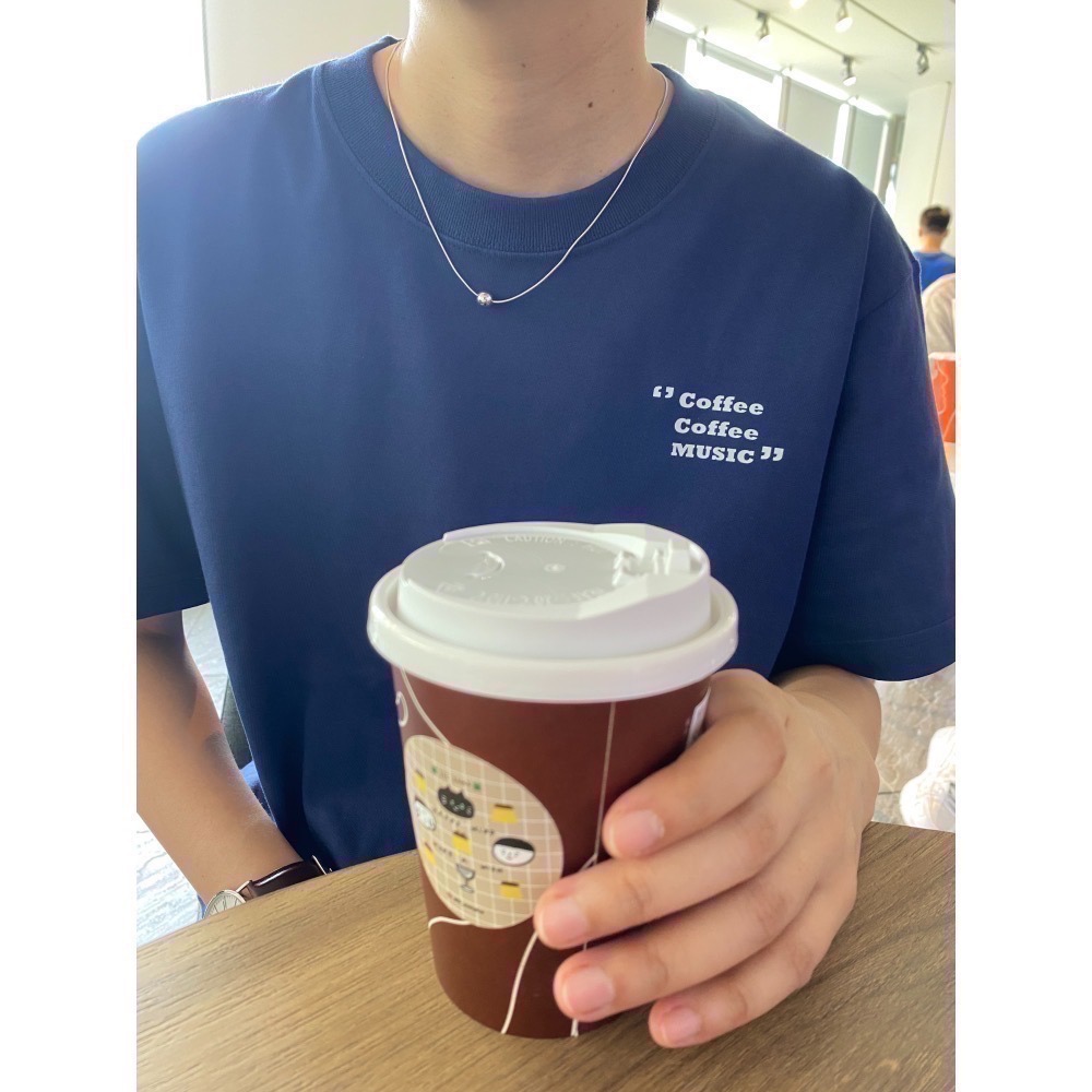 Coffee Music 疊疊樂 UA T 中性版型 雙面圖案-細節圖7