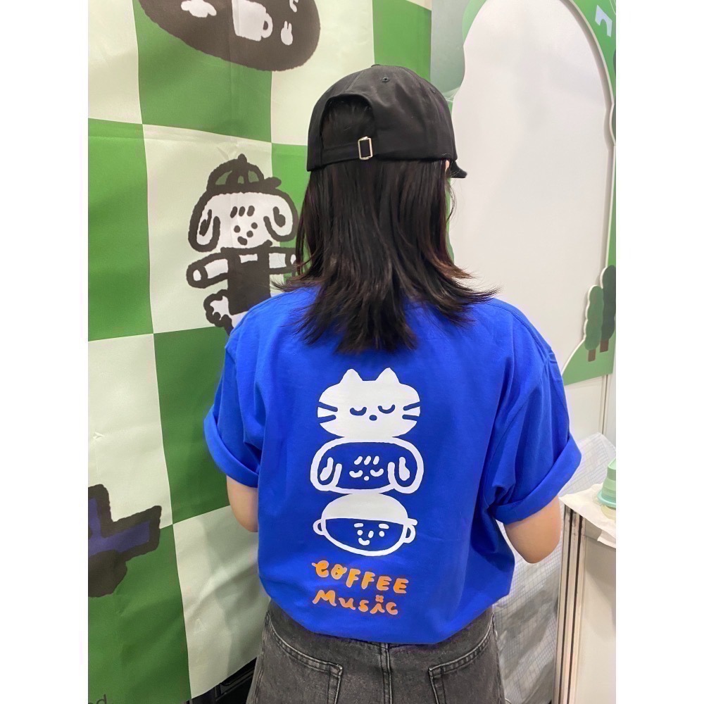 Coffee Music 疊疊樂 UA T 中性版型 雙面圖案-細節圖8