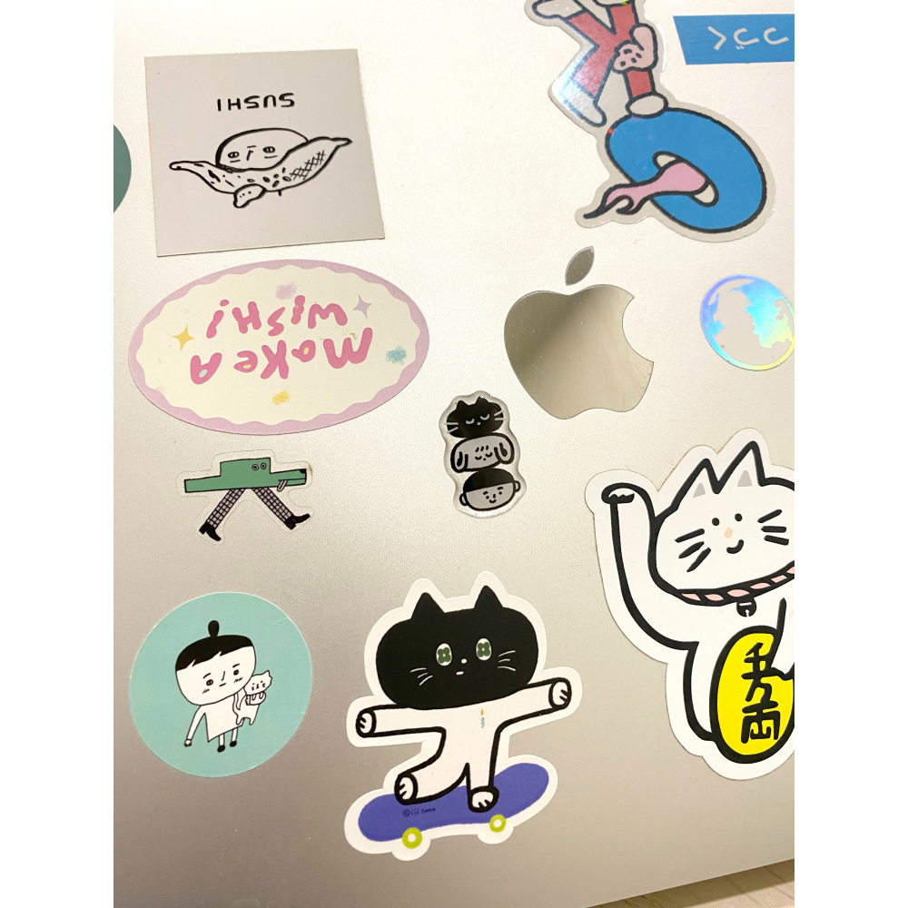 實樂果凍貼紙 三款 咖啡/蠟筆/小兔FUWA-細節圖4