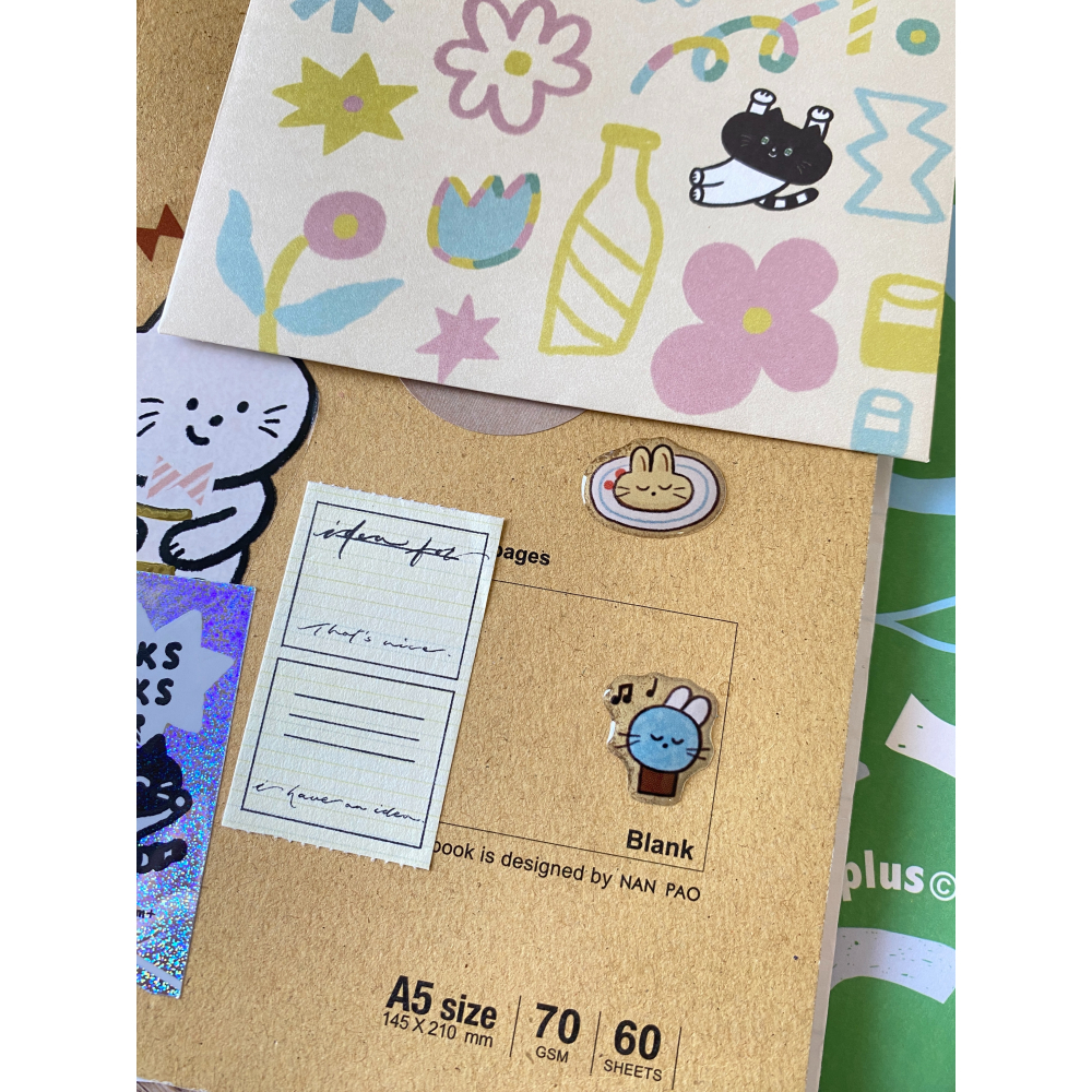 實樂果凍貼紙 三款 咖啡/蠟筆/小兔FUWA-細節圖5