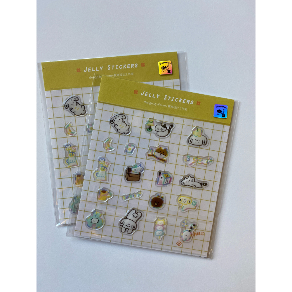 實樂果凍貼紙 三款 咖啡/蠟筆/小兔FUWA-細節圖6