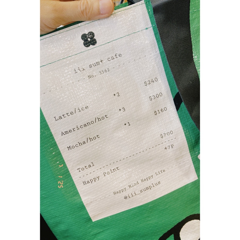 CAFE 咖啡收據 大大購物袋 防撥水 長短背帶-細節圖2