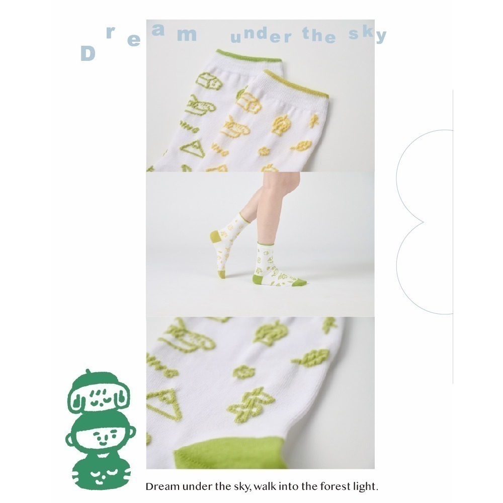 森友露營趣 (白/綠) iii sum+ × ChangeTone 聯名 立體線條-細節圖2