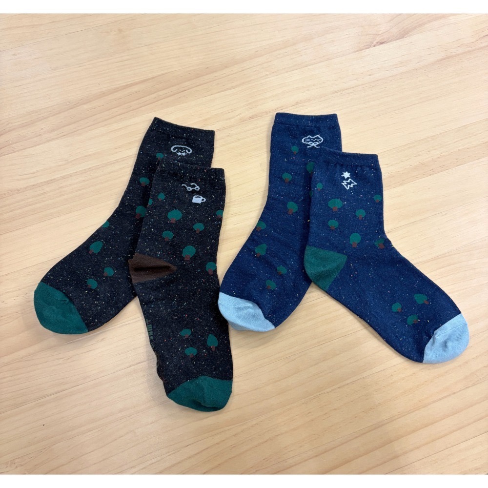 森林星空 (深藍/黑) 彩點 iii sum+ × ChangeTone 聯名襪款-細節圖11