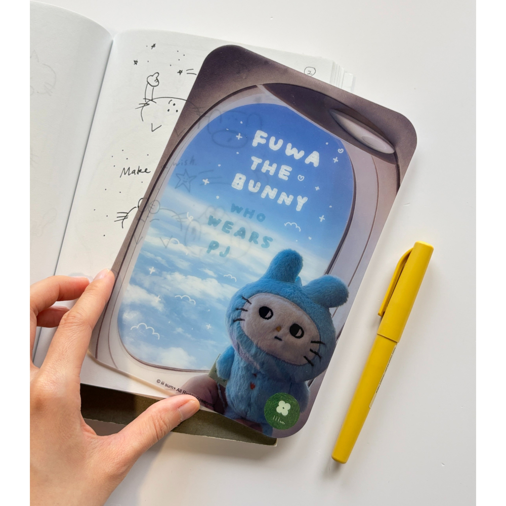 手帳筆記本 墊板 paper pad  小兔fuwa去旅行-細節圖2