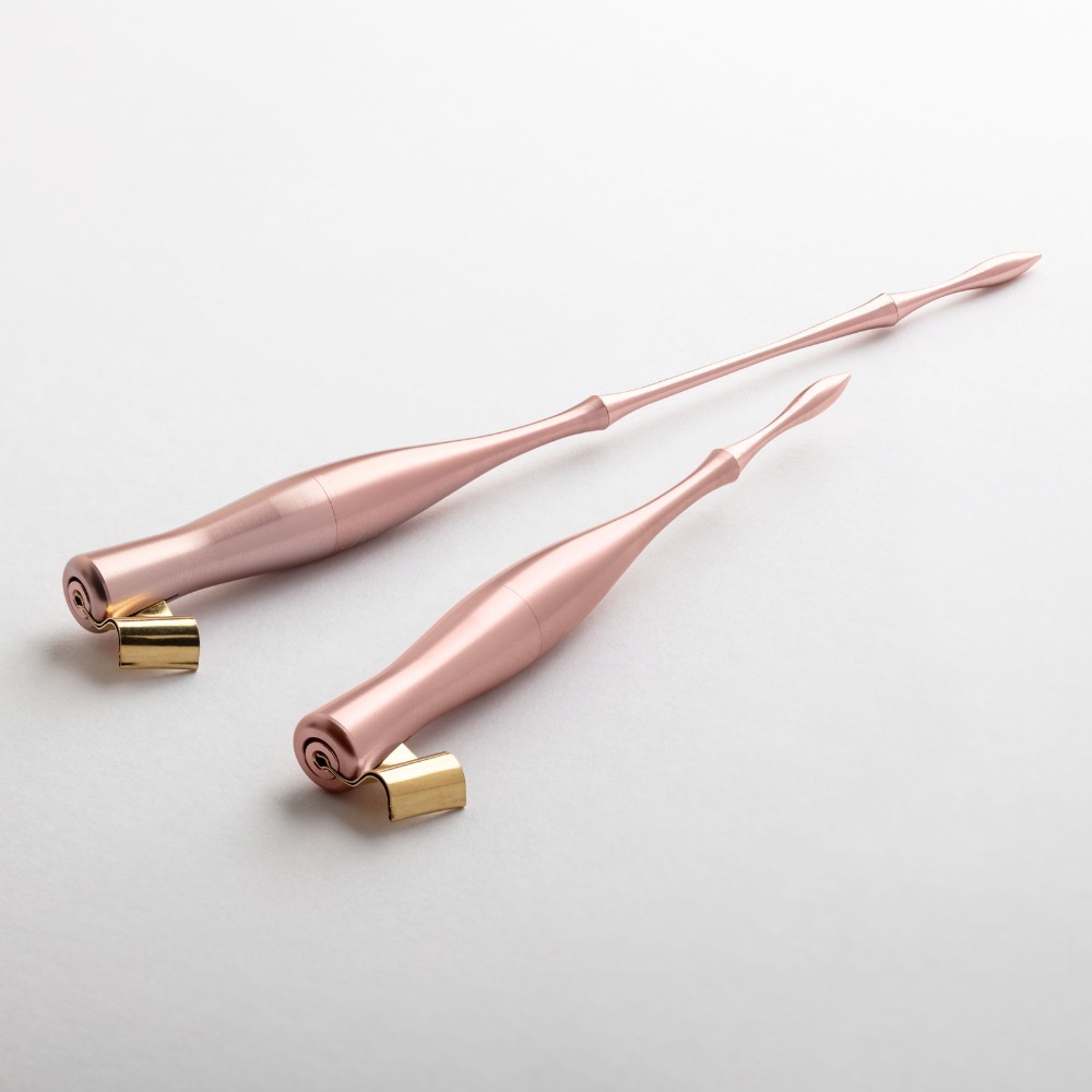 澳洲 Luis Creations Moblique AL 鋁合金二合一斜直筆桿: 冰雪桃紅-細節圖2