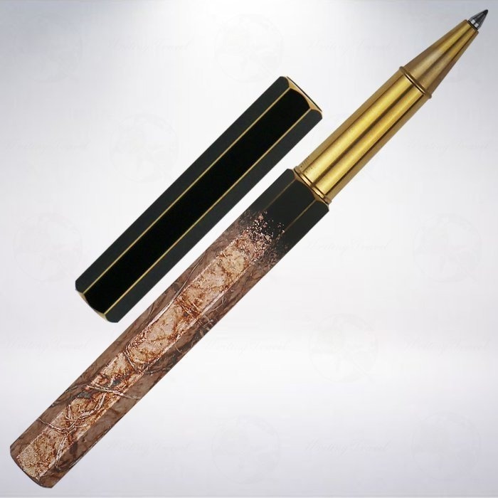 台灣 ystudio 物外設計 露銅系列鋼珠筆: 「復刻版」雲龍箔/YAKIHAKU-細節圖2