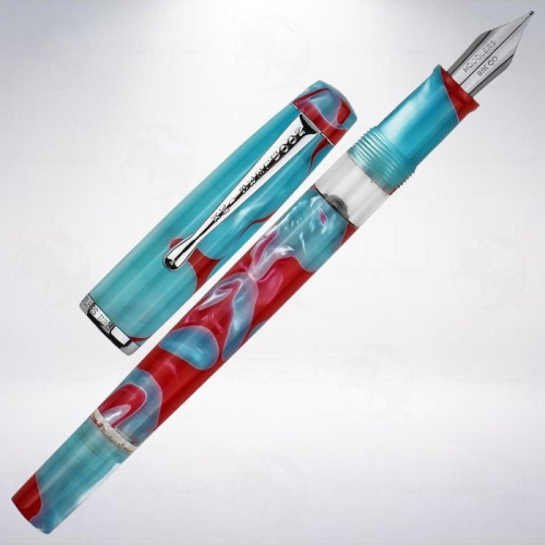美國 鯰魚 Konrad Acrylic Flex 彈性尖鋼筆: 珊瑚海/Coral Sea