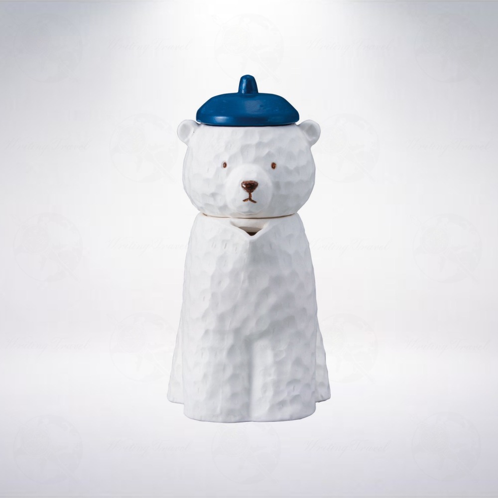日本 sun art Beret Bear 茶壺-細節圖3