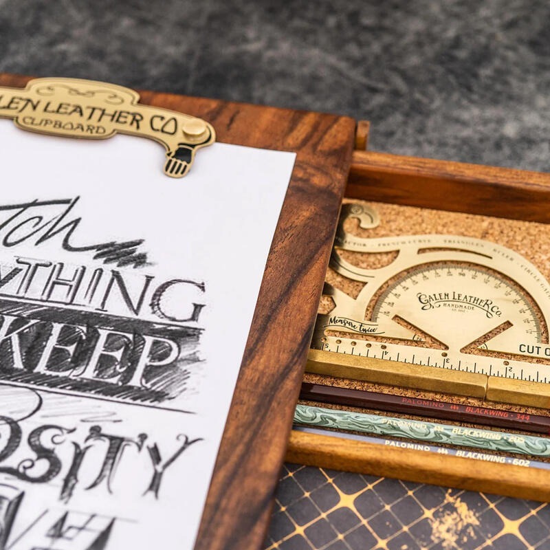 土耳其 蓋倫皮革 GALEN LEATHER 手工製胡桃木素描盒-細節圖2