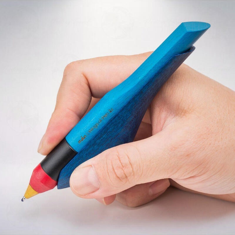 Taiwan 台灣  mufun 木趣 啄墨 2.0 實木版原子筆: 藍鵲-細節圖4