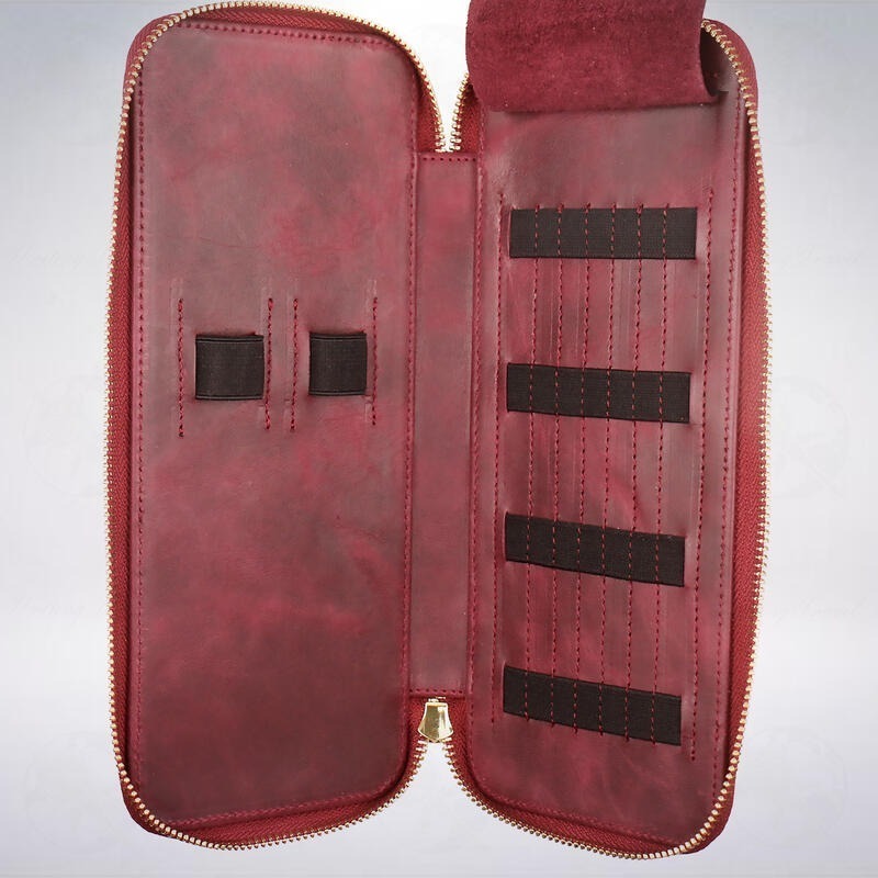 土耳其 Rumi 2支裝沾水筆專用手工真皮收納筆袋-細節圖4