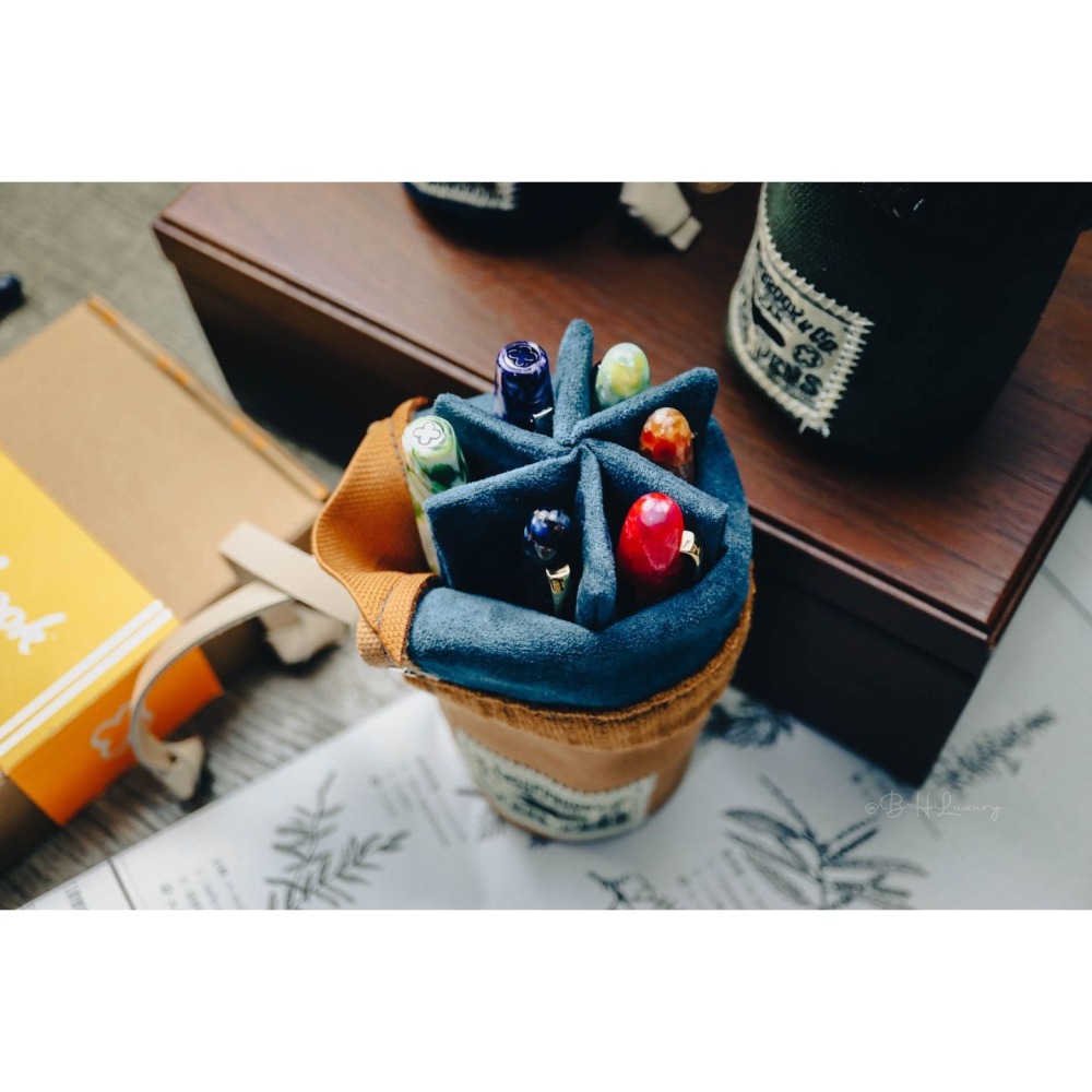 美國 Esterbrook 2GO CUP 6支裝「 棕褐色」直立式筆袋-細節圖3