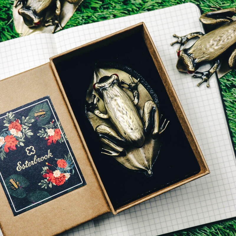美國 Esterbrook 樹蛙造型書籤& 紙鎮-細節圖3