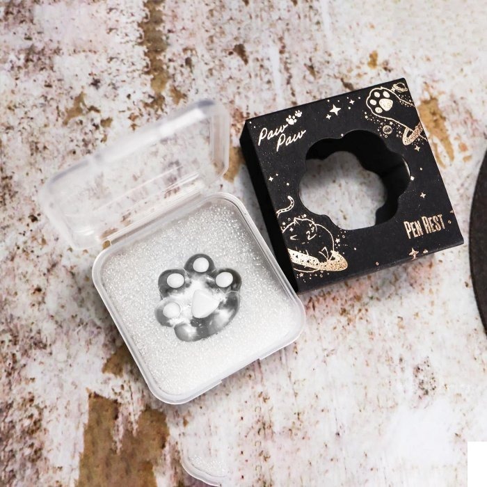 法國 Pierre Cardin  i-Paw＇s 貓掌玻璃筆 & 貓掌筆擱-細節圖3