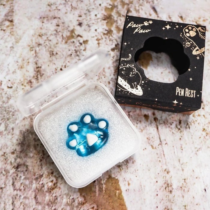 法國 Pierre Cardin  i-Paw＇s 貓掌玻璃筆 & 貓掌筆擱-細節圖4
