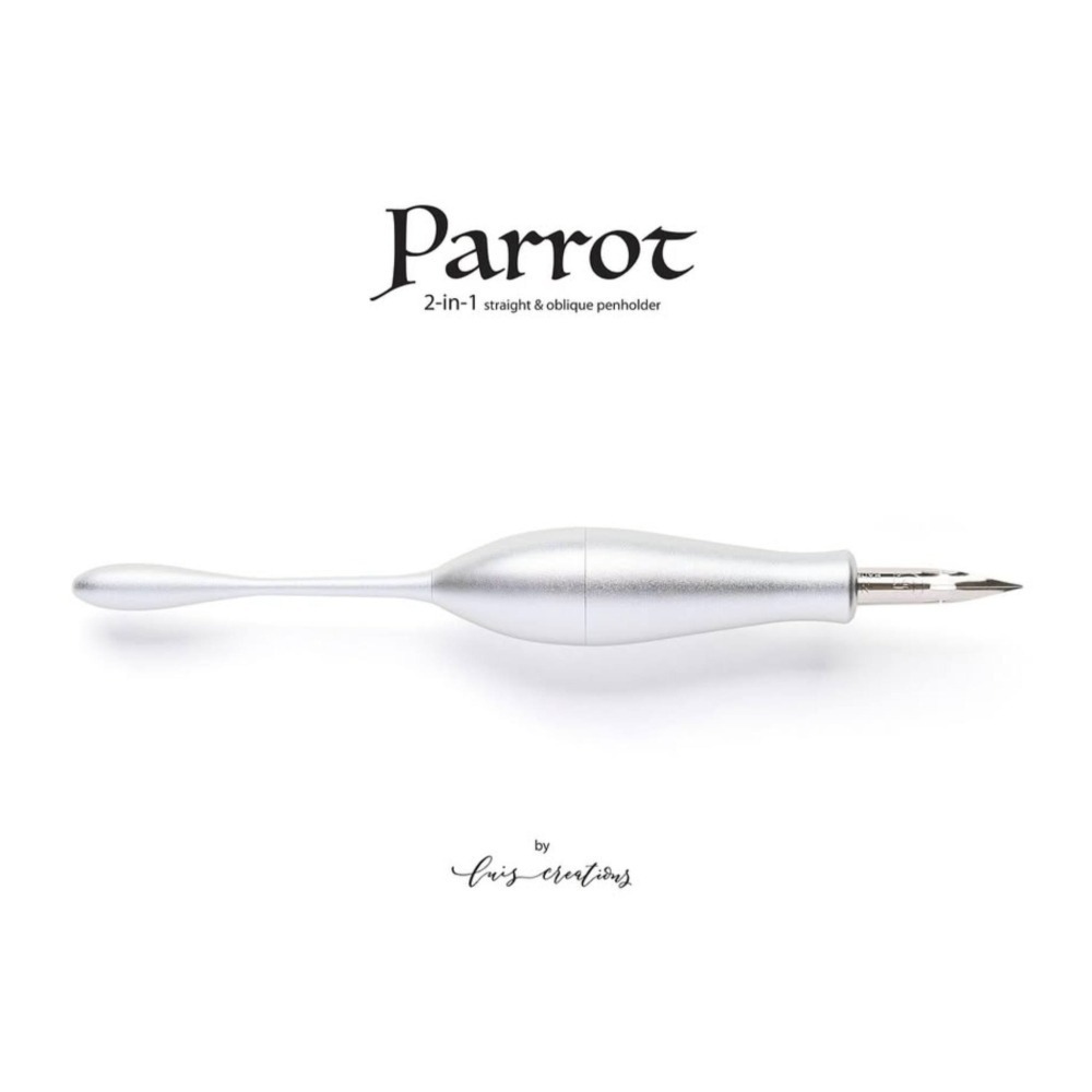 澳洲 Luis Creations Parrot 2合1斜/直筆桿 ＆ Rikka 貓咪可調式裝飾戒指-細節圖3