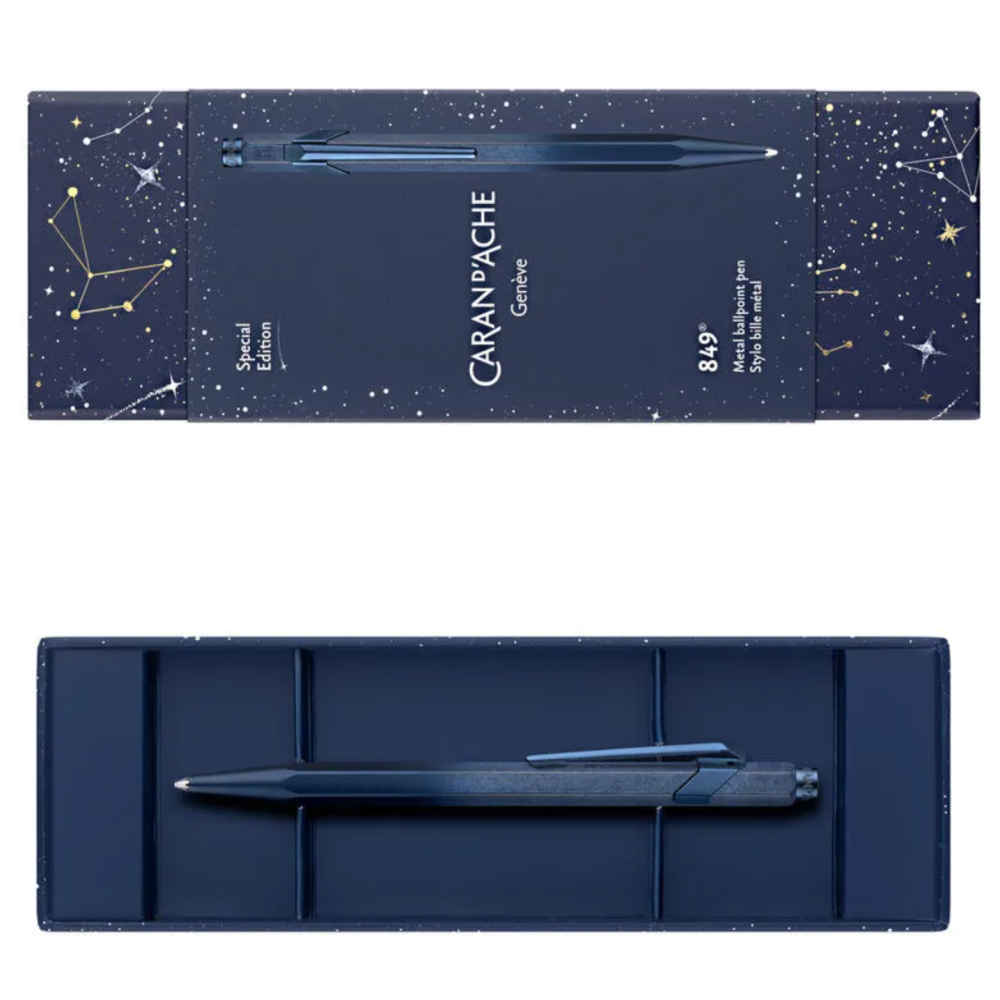 瑞士 卡達 849 Cosmic Blue 2024聖誕限定版原子筆-細節圖3