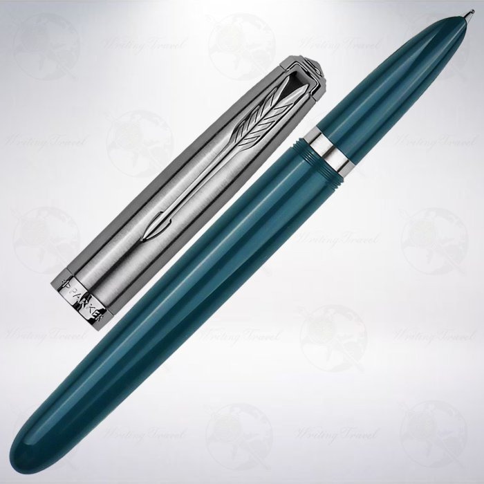 美國 派克 PARKER 51 CT 復刻款「藍綠色」鋼筆-細節圖2
