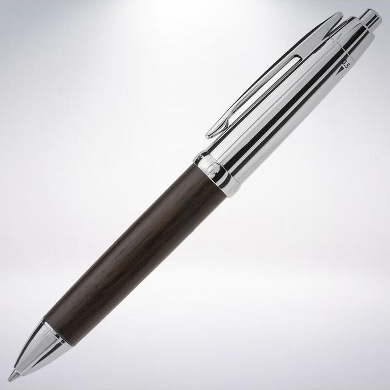 絕版! 日本 三菱鉛筆 uni-ball PURE MALT 百年橡木桶材旗艦款「4機能多用筆」-細節圖2