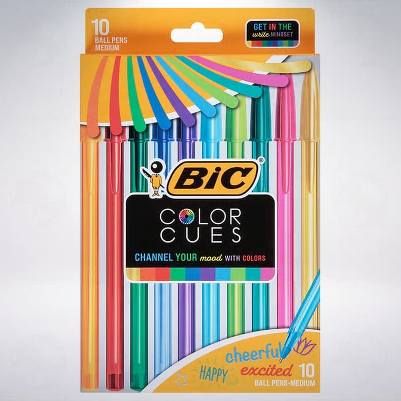 法國 BIC Color Cues 彩色原子筆：10支-細節圖2