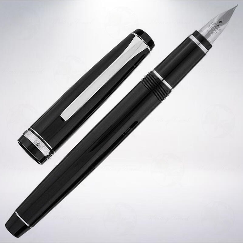 日本 PILOT ELABO 14K 彈性尖黑色鋼筆: 樹脂筆身-細節圖2