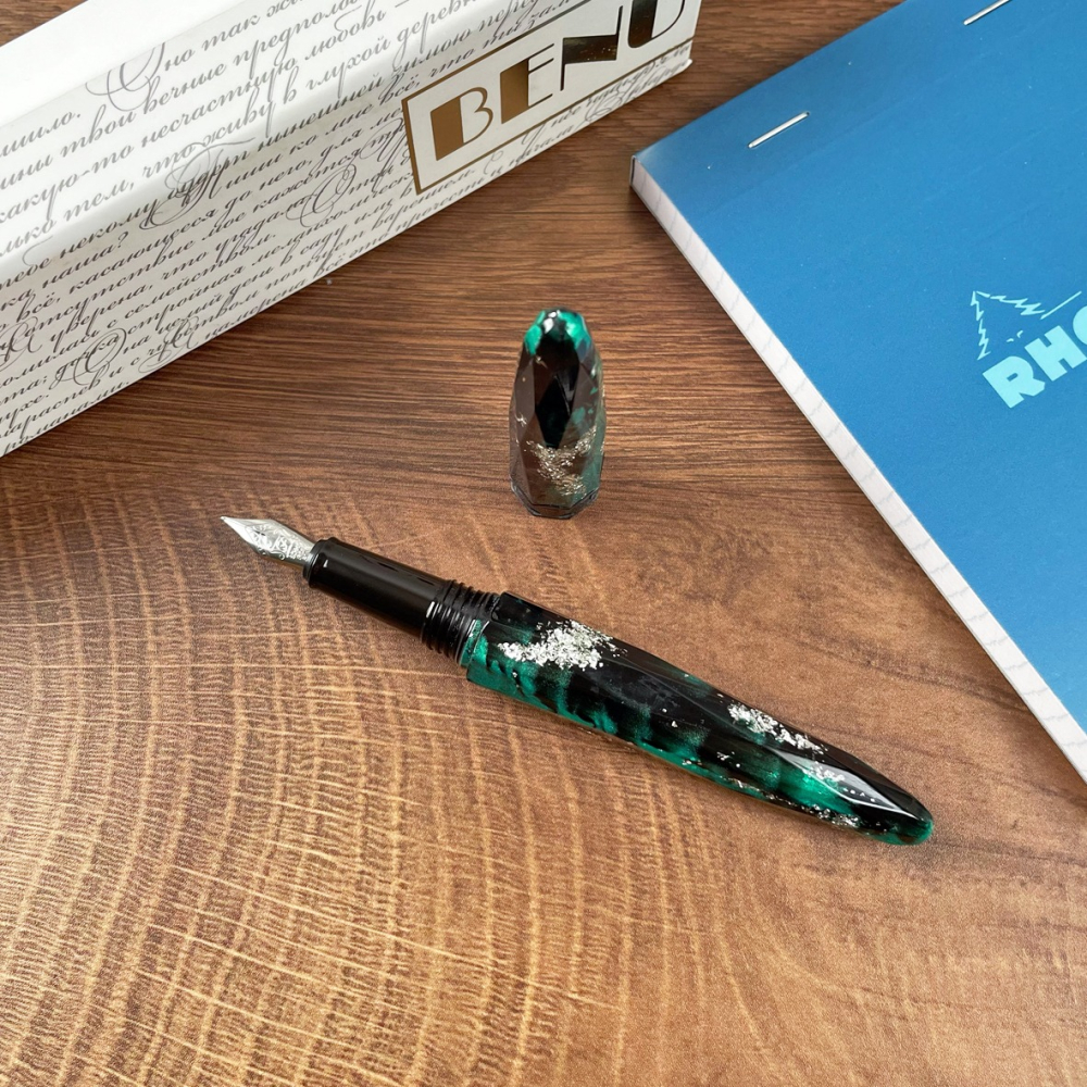 俄羅斯 BENU BRIOLETTE 「秘密花園」璀璨寶石鋼筆-細節圖2