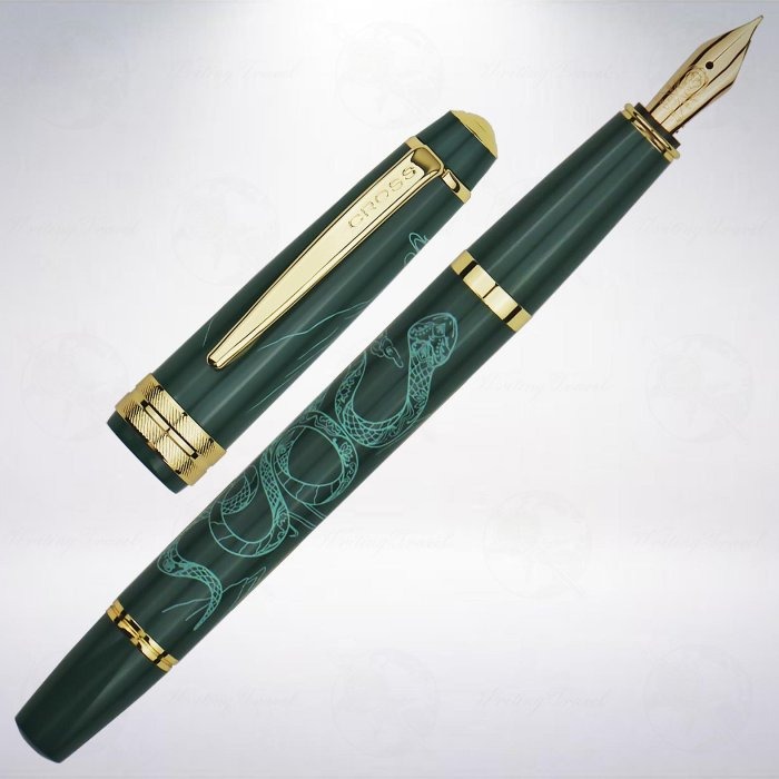 美國 CROSS BAILEY LIGHT 貝禮輕盈系列 春綠鋼筆: 2025蛇年特別紀念版-細節圖2