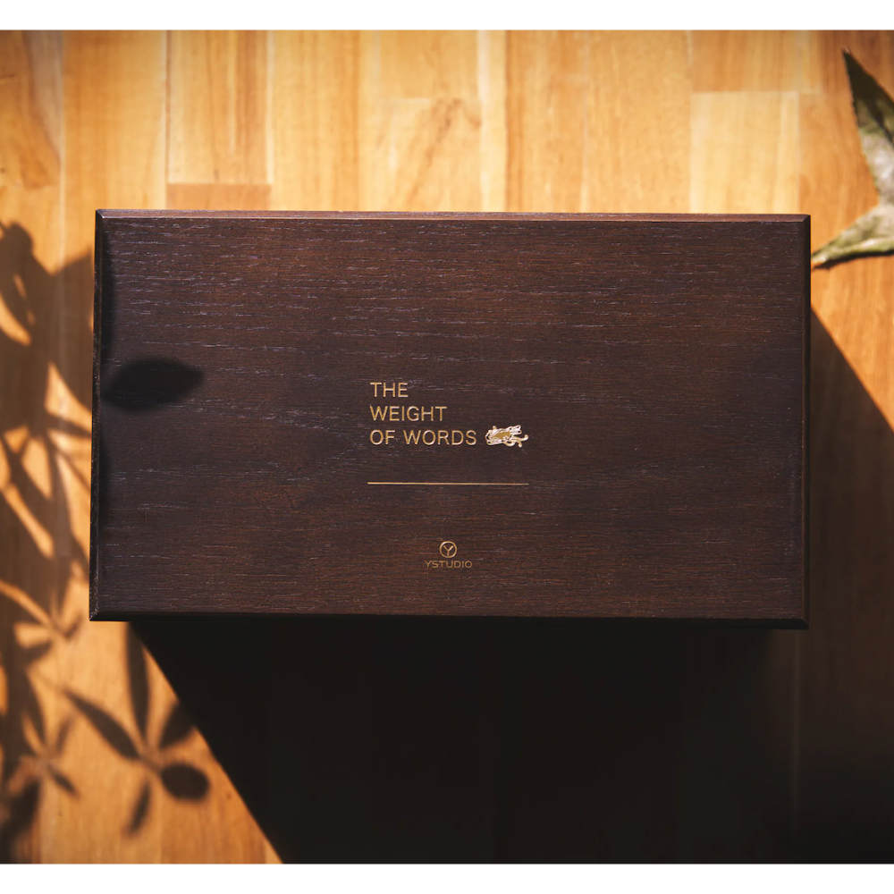 台灣 ystudio 物外設計 經典工藝系列 典藏木盒款 之 龍紋錺金具鋼珠筆-細節圖5