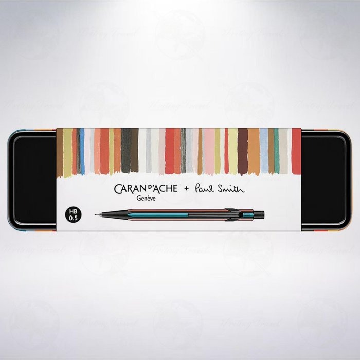 瑞士 CARAN D＇ACHE Paul Smith 聯名款第5代限量版844自動鉛筆: 條紋黑-細節圖3