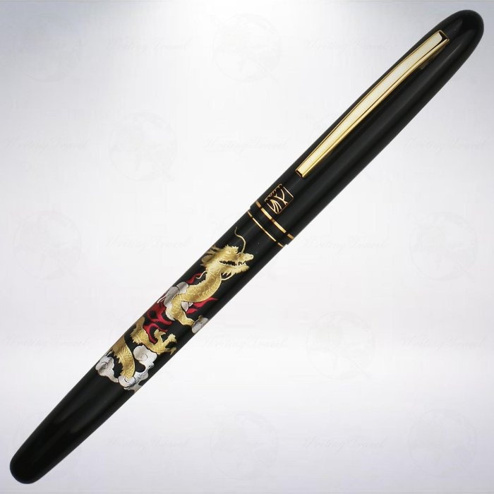 日本 KURETAKE 吳竹 蒔繪物語「龍之寶珠」萬年毛筆-細節圖2