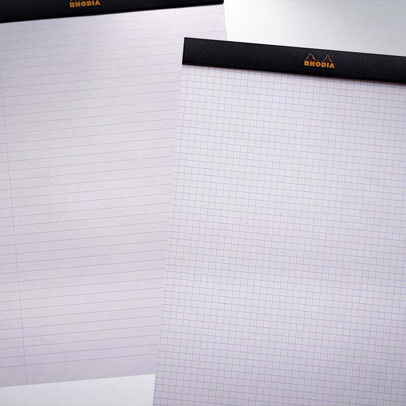 法國 羅地亞 RHODIA Head-Stapled Notepad A4 N18 上掀式筆記本: 黑色-細節圖2