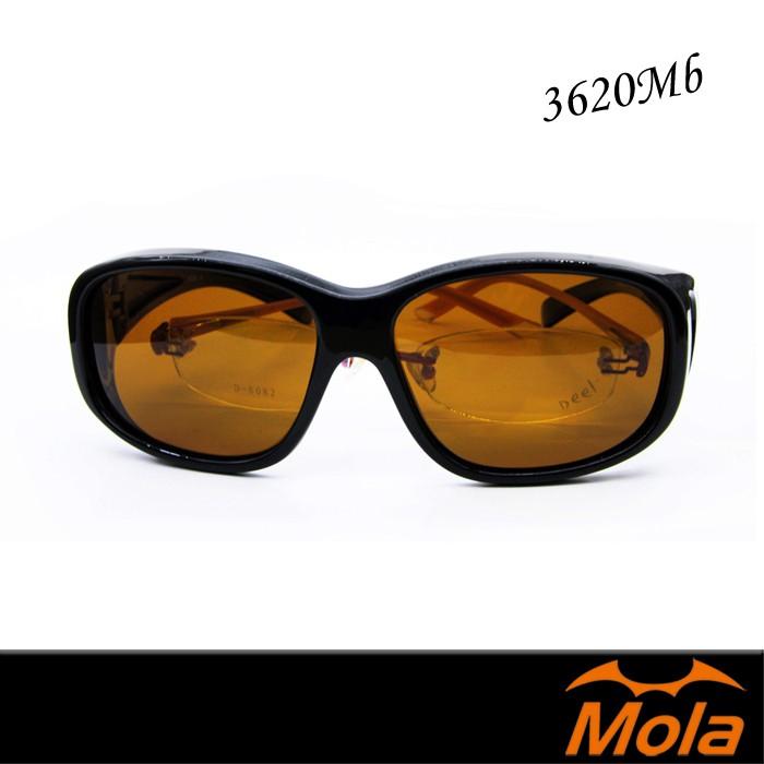 MOLA摩拉包覆式偏光太陽眼鏡  套鏡 3620Mblb 近視 老花可戴-細節圖2
