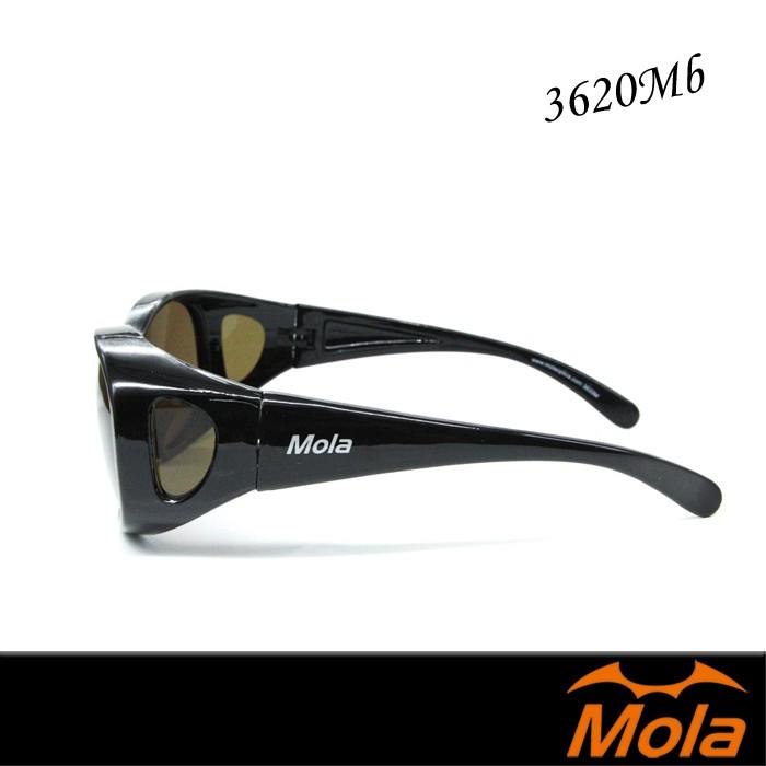 MOLA摩拉包覆式偏光太陽眼鏡  套鏡 3620Mblb 近視 老花可戴-細節圖3