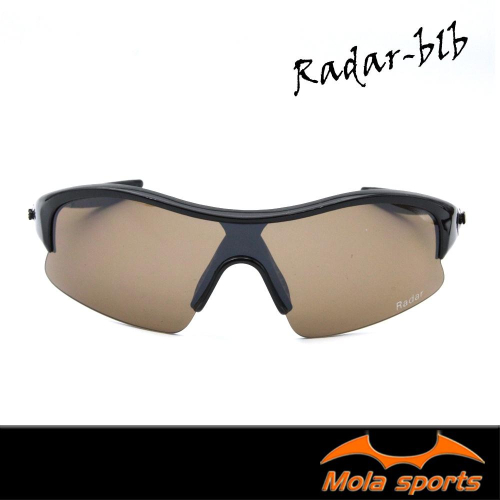 兒童 運動 太陽眼鏡 大童 8-14歲 男女 UV400 黑框 茶片 安全鏡片 Radar-blb Mola摩拉