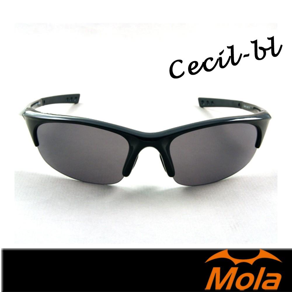 MOLA 摩拉  6-11歲 兒童運動太陽眼鏡  黑 UV400 抗紫外線 跑步 男女 Cecil-bl-細節圖3