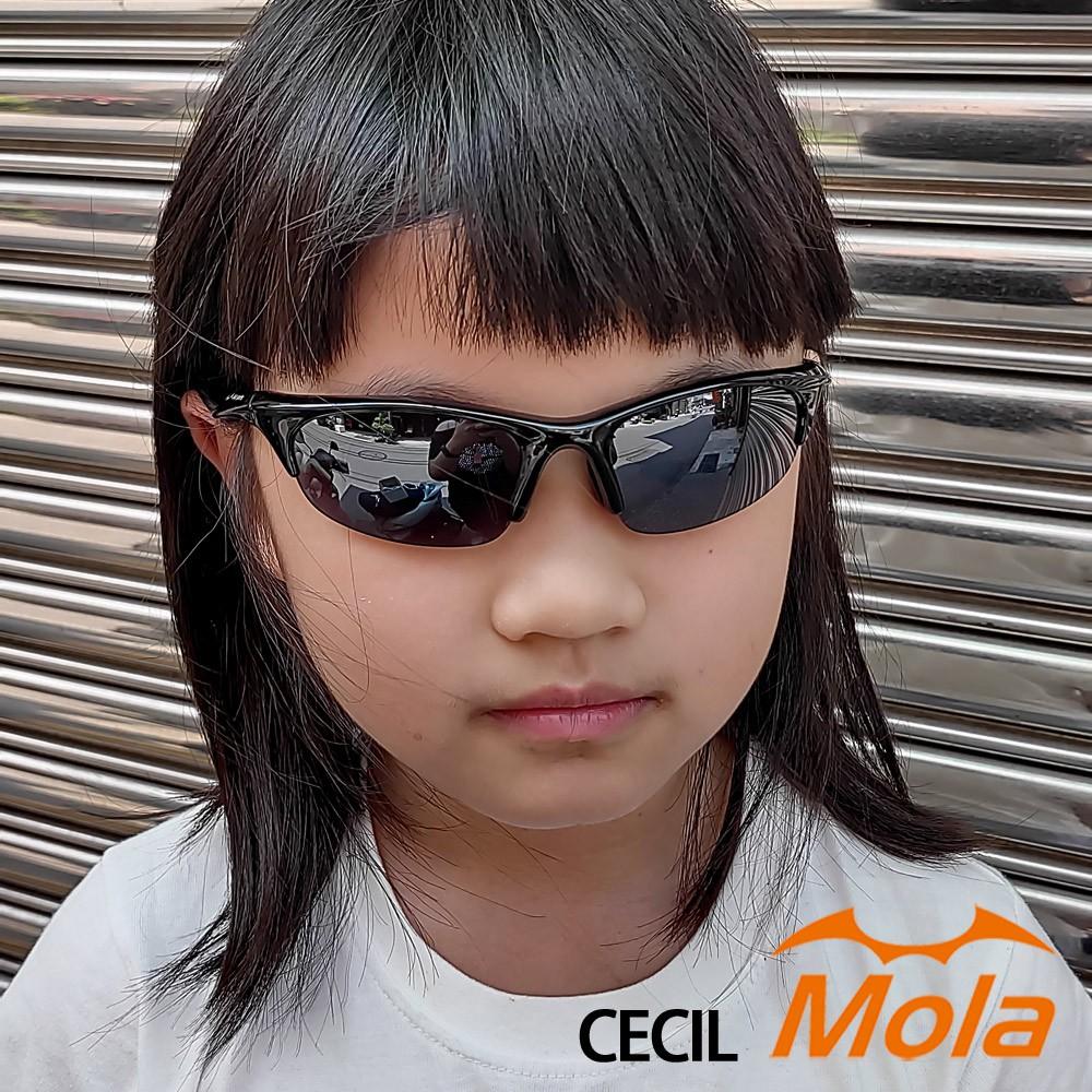 MOLA 摩拉  6-11歲 兒童運動太陽眼鏡  黑 UV400 抗紫外線 跑步 男女 Cecil-bl-細節圖4