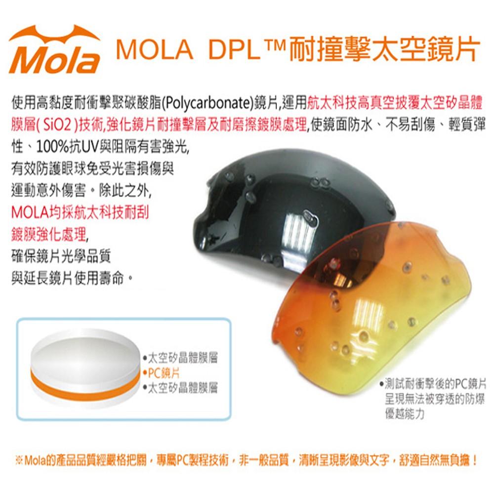 MOLA 摩拉運動太陽眼鏡墨鏡 UV400 男女 茶色鏡片 一般臉型 自行車 高爾夫 跑步 棒球 Vie-pbb-細節圖7