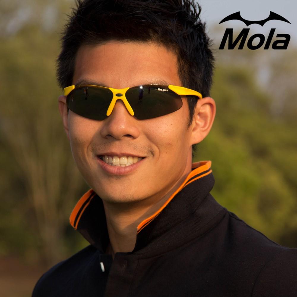 Mola Sports摩拉運動太陽眼鏡 男女 超輕 黃 1400Y-跑步/高爾夫/戶外/登山-細節圖2