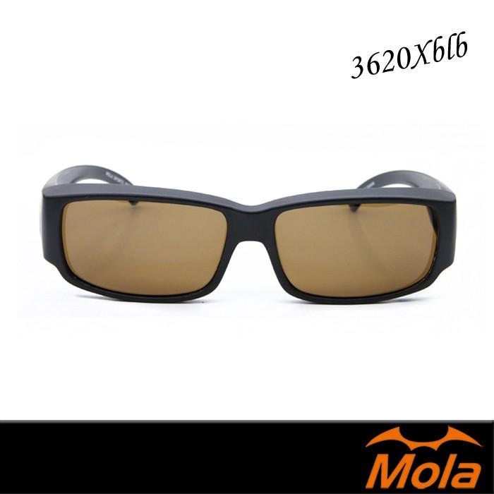 MOLA 摩拉 近視可戴外掛式偏光太陽眼鏡 套鏡 25g 超輕量 男女可戴 3620xblb-細節圖3